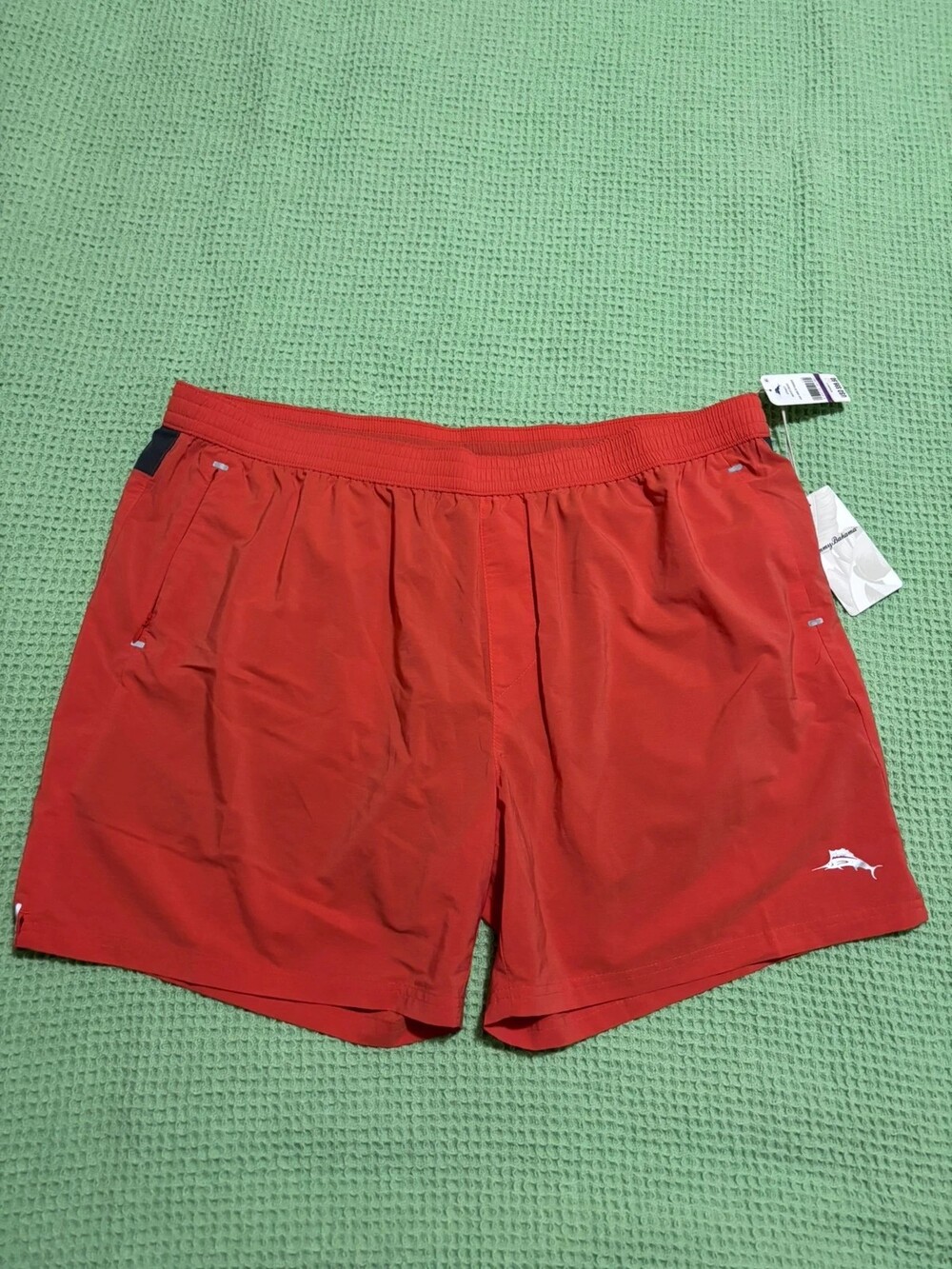 Tommy Bahama Men’s Orange Naples Circuit Bird Of Paradise Swim Shorts